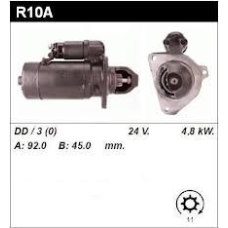 Стартер R10A, R10.01. Двигун Andoria, Mielec. Сталева Воля, Stalowa Wola. SW 266, SW 400, SW480, SW-480.