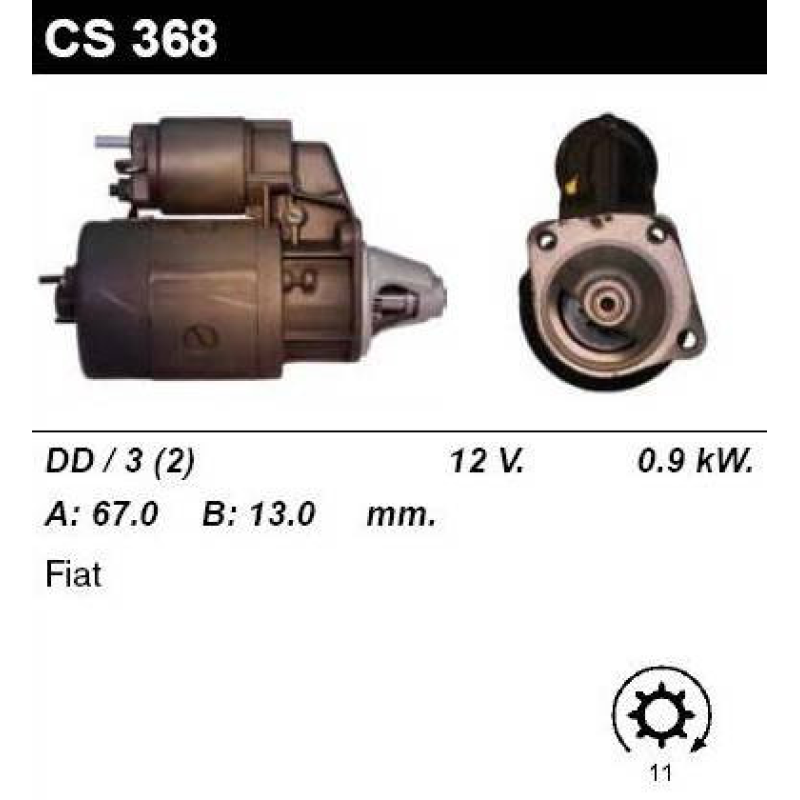 Стартер на FIAT Uno, Fiorino, 127, Duna, 9000082039,