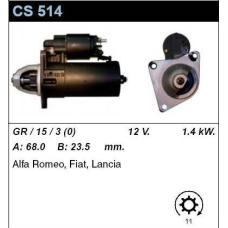 Стартер на ALFA ROMEO 164, Alfa 164, 155, FIAT Croma, Tipo, LANCIA Dedra, Thema, Delta, 0001108025