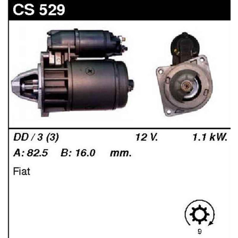 Стартер на FIAT Regata 85 1.585cc, Regata 85, Regata 85S, 5968605, 63221532