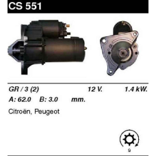 Стартер на CITROEN XM 3.0 V6, XM 3.0i V6, XM 3.0i V6 AC, PEUGEOT 605 30SV, 605 3.0i V6, 0001108086