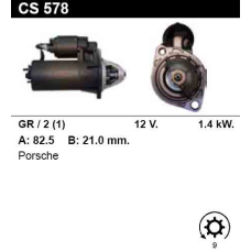 Стартер на PORSCHE 924 2.0T, Carrera GT, 944 25, Turbo, 944 2.5, 924S 2.5, 0001108021