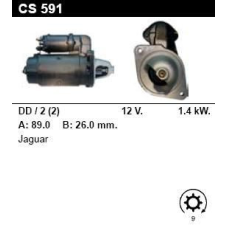 Стартер на JAGUAR Suweign 3.4, 4.2, XJ6 3.4, 4.2, 25684, 26180, 26252, LRS00156, LRS156