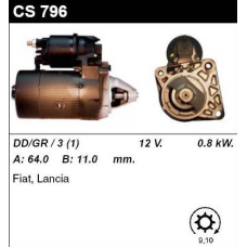 Стартер на FIAT Punto 55 1.1, 1.2, 60 1.2, 75 1.2, 85 1.2, LANCIA  Y 1.1, 1.2, Y10 1.1, 0001113006