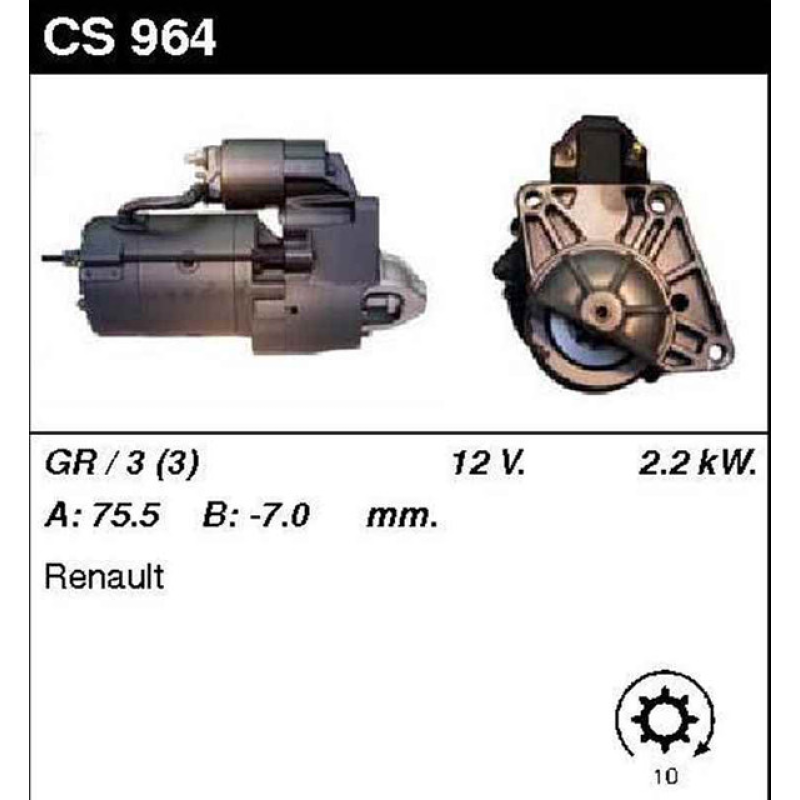 Стартер на RENAULT Laguna 2.2 D, 0986017131