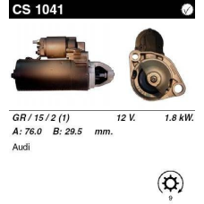 Стартер на AUDI A6 4.2 quattro, S6 quattro, A8 3.7, 3.7 quattro, 4.2 quattro, S8 quattro, 0001110100