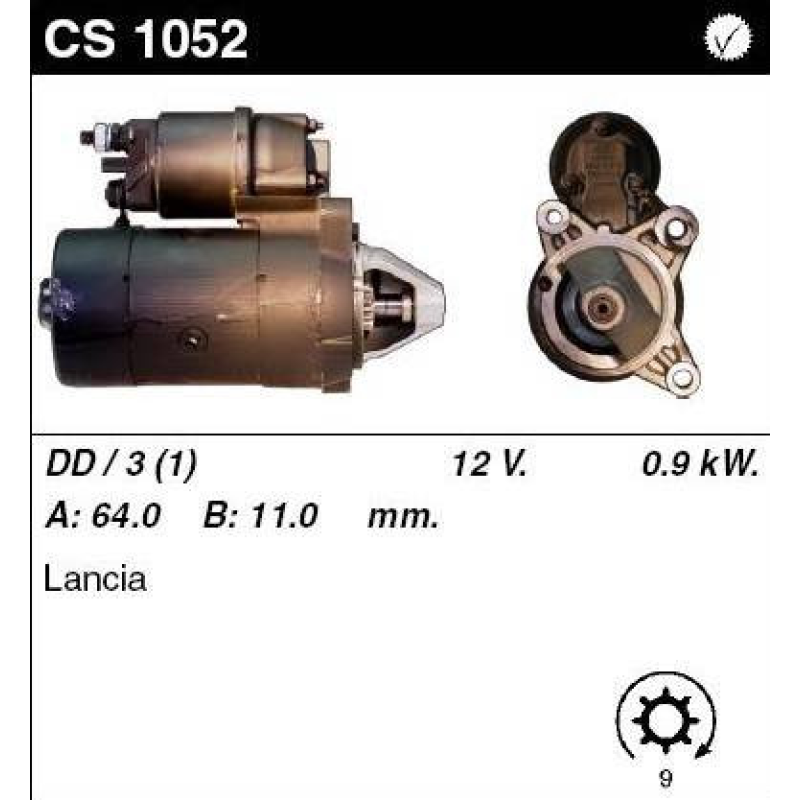 Стартер на LANCIA Y 1.4, 0986023810