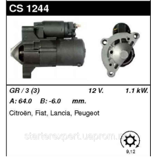 Стартер на CITROEN C4, C5, C8, Dispatch, Jumpy, Xsara, Peugeot 206, 307, 406, 407, 607, 806, 807, Expert