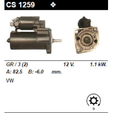 Стартер на VOLKSWAGEN Lupo 1.4 16V FSI, 0001107094, 0001107095, 085911023H